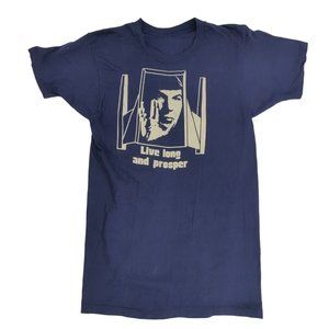Vtg 1975 Star Trek Spock Live Long And Prosper Trekkie Single Stitch T Shirt